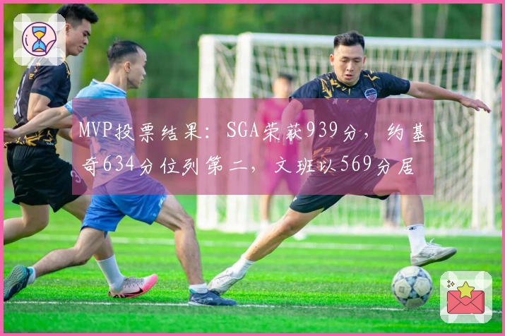 MVP投票结果：SGA荣获939分，约基奇634分位列第二，文班以569分居第三